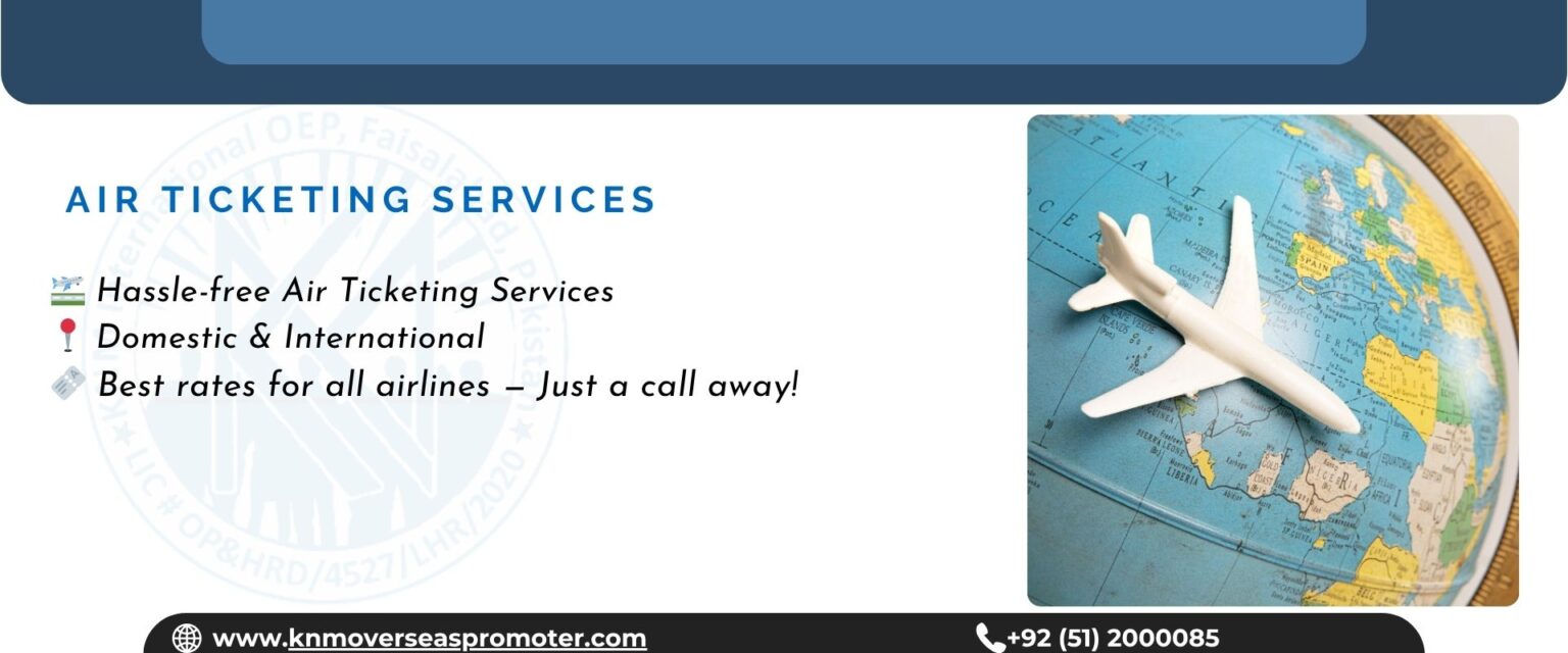 KNM Group of Companies offers a one-window solution for international air ticketing, overseas employment, student visa consultancy, and Hajj, Umrah, and Ziyarat tours.